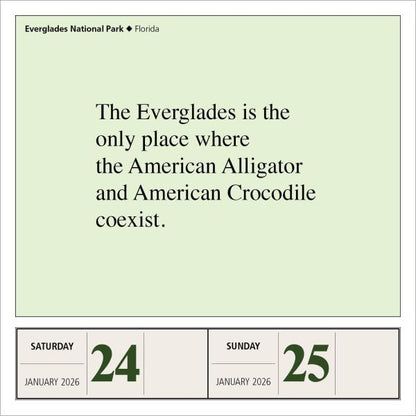 National Parks Page-A-Day Calendar 2026