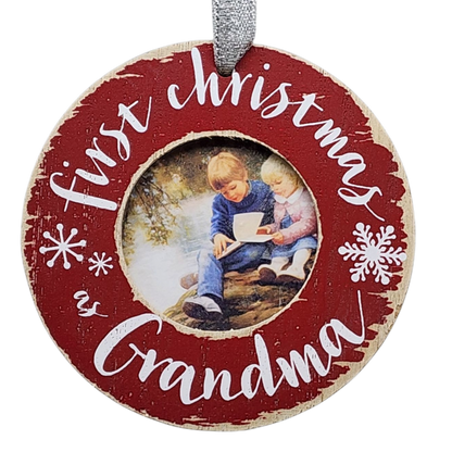 First Christmas as Grandma Photo Ornament