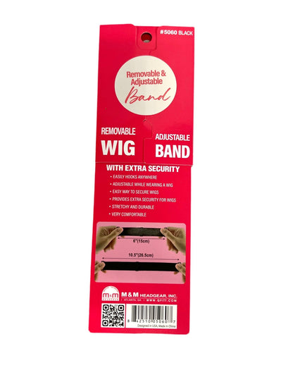 Qfit Removable & Adjustable Elastic Wig Band  Black
