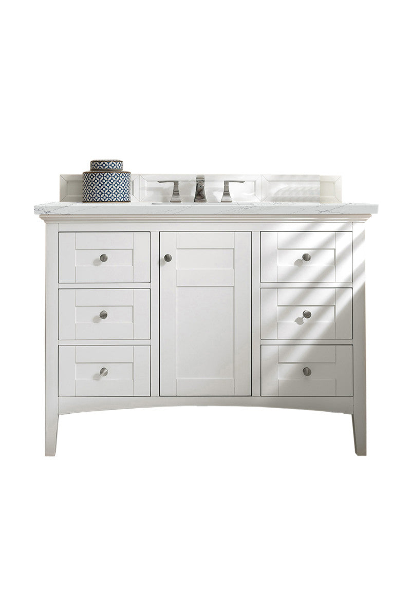 Palisades 48" Single Vanity Cabinet, Bright  White