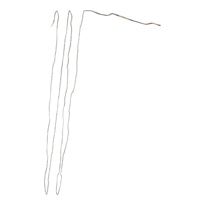 10' Battery Operated 25-Light Cool White Fairy LED Green Wire Light Set