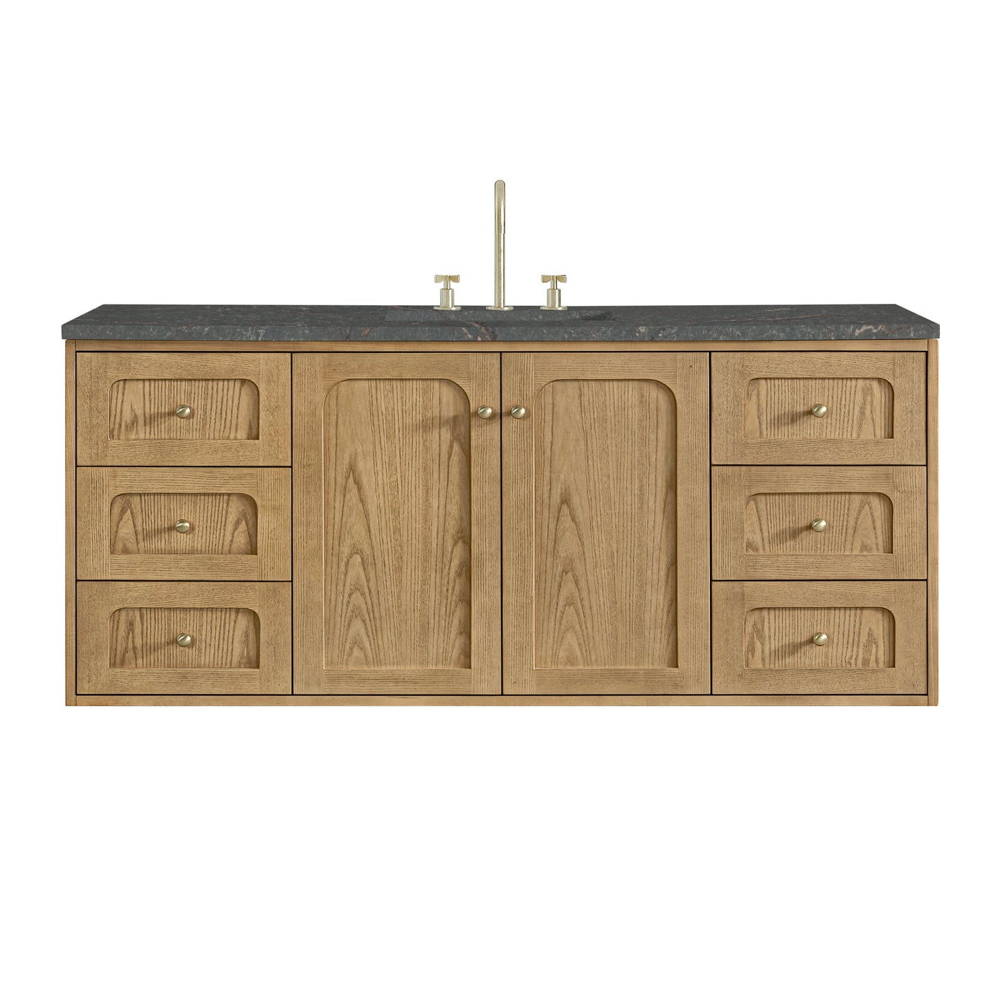 Laurent 60" Single Vanity, Light Natural Oak