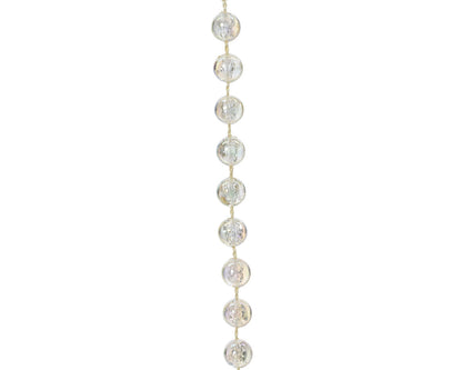 Shiny Bead Garland - White - 32.8 Feet Long