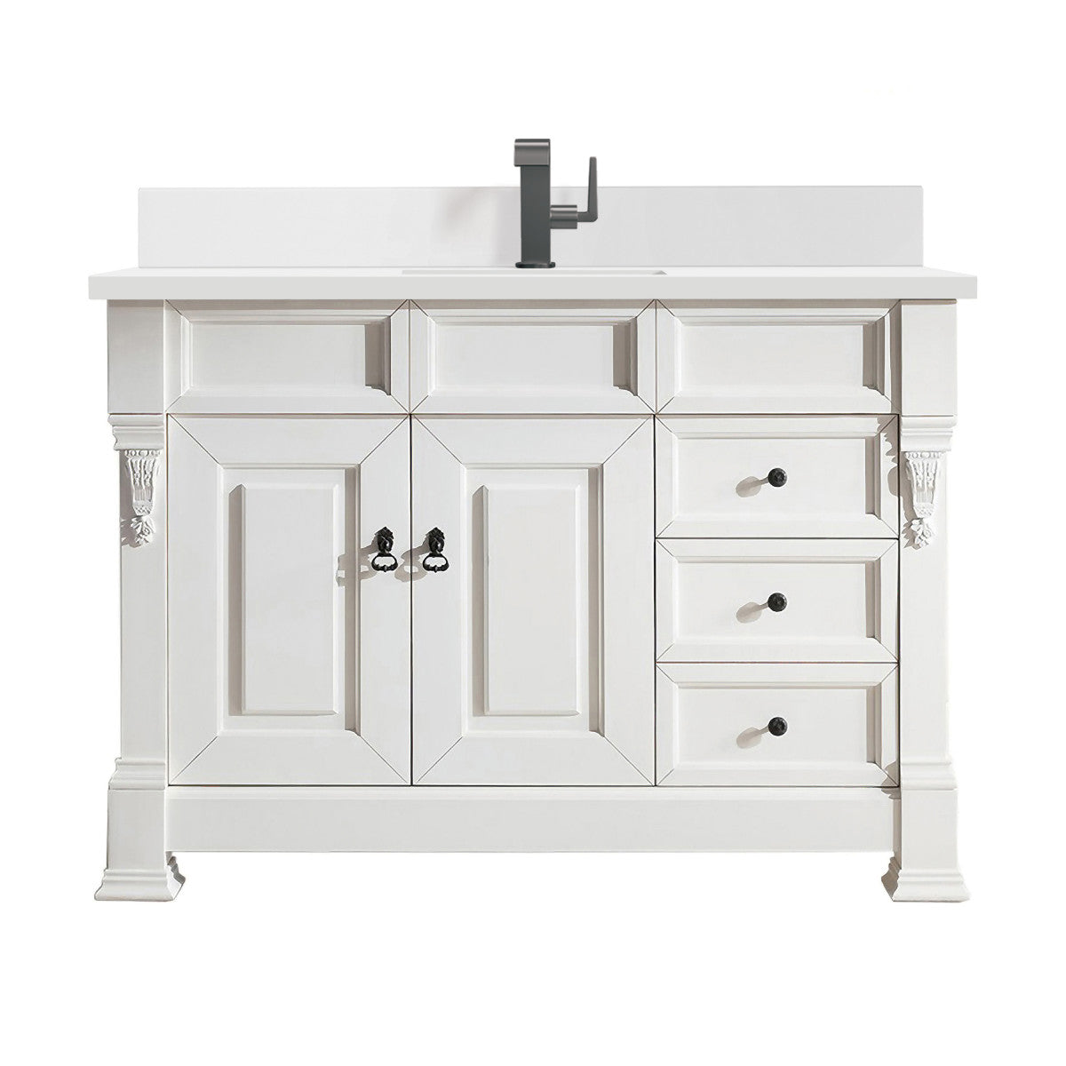 Brookfield 48" Single Vanity Cabinet, Bright White