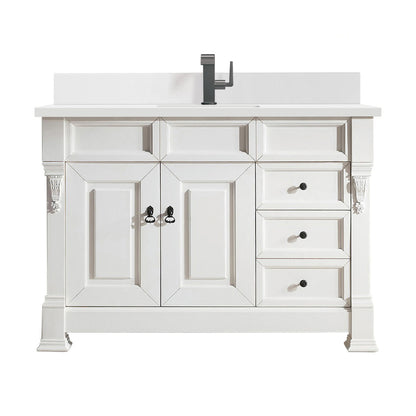Brookfield 48" Single Vanity Cabinet, Bright White
