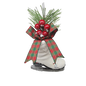 Floral Ice Skate Ornament -