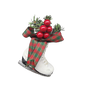 Floral Ice Skate Ornament -