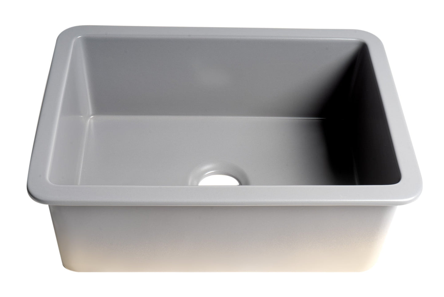 ALFI brand ABF2718UD 27" x 18" Fireclay Undermount / Drop In Firelcay Kitchen Sink