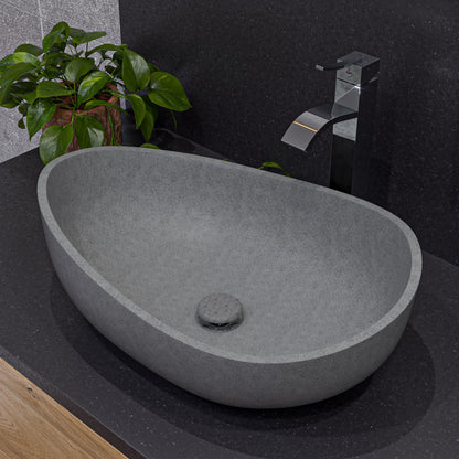 ALFI brand AB1158 Tall Square Body Curved Spout Single Lever Bathroom Faucet