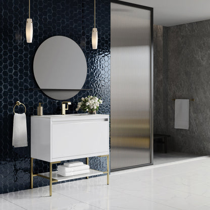 Mantova 35.4" Single Vanity Cabinet