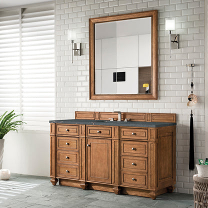 Bristol 60" Single Vanity Cabinet, Bright White
