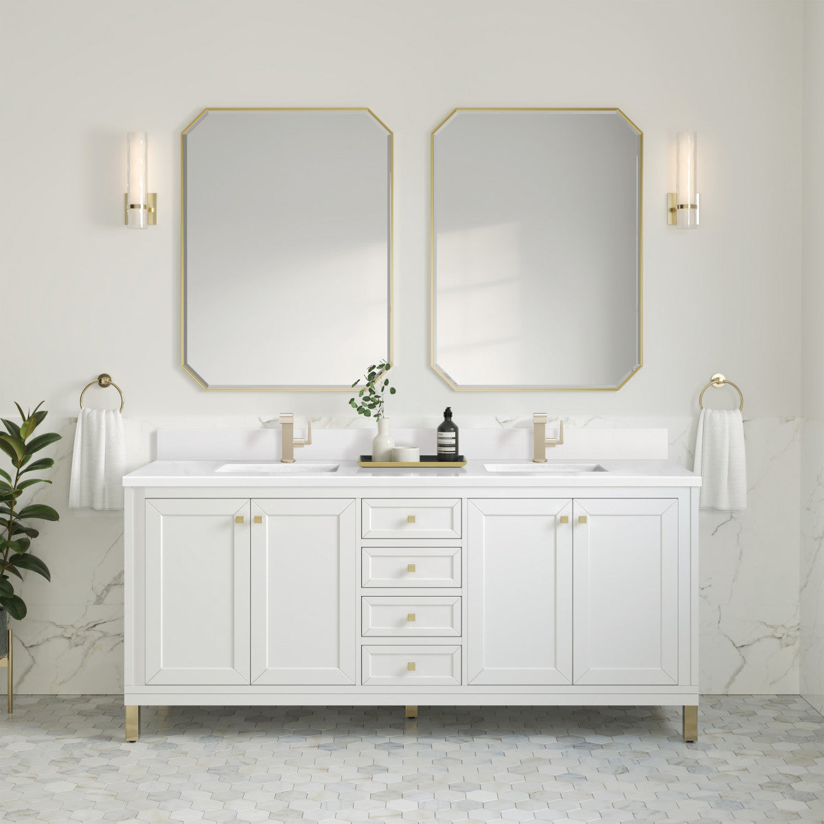 Chicago 72" Double Vanity Cabinet