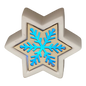 Color Changing Dolomite & Wood Decor - Snowflake