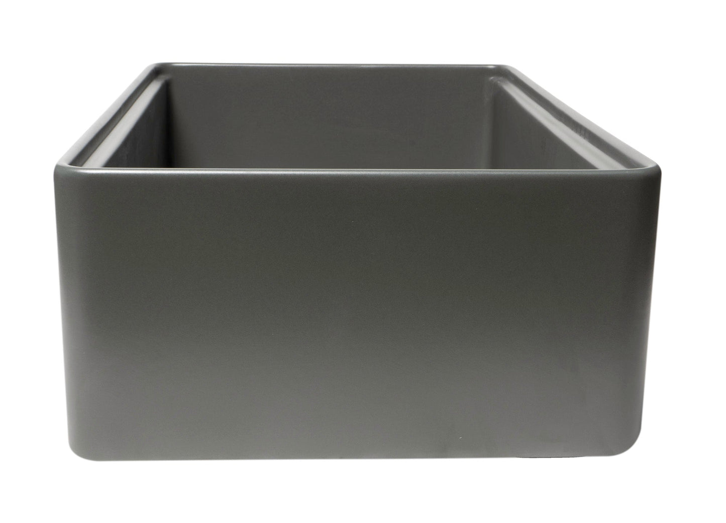 ALFI brand ABFS3320S Workstation 33" x 20" Single Bowl Step Rim Fireclay Farm Sink with Accessories