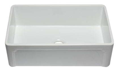 ALFI brand AB3320SB 33 inch Black Reversible Single Fireclay Farmhouse Kitchen Sink