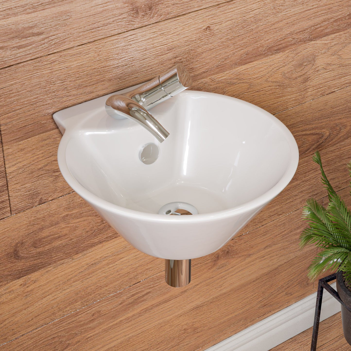 ALFI brand AB1572 Wave Single Lever Bathroom Faucet