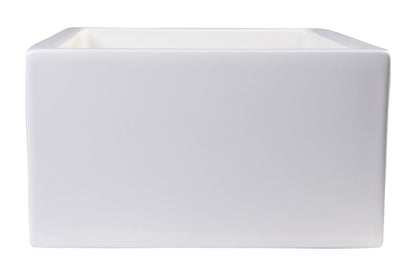 ALFI brand AB2418SB Smooth Thick Wall Fireclay Single Bowl Farm Sink