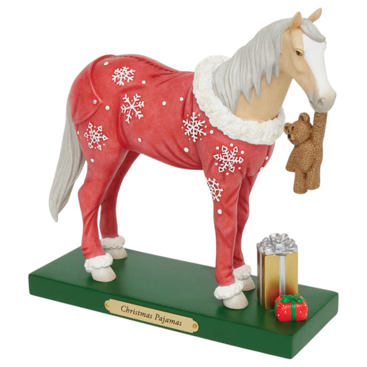 Trail of Painted Ponies Figurine - Christmas Pajamas