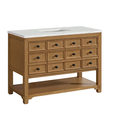 Malibu 48" Single Vanity, Amber Birch