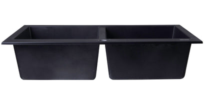 ALFI brand AB3420DI 34" Drop-In Double Bowl Granite Composite Kitchen Sink