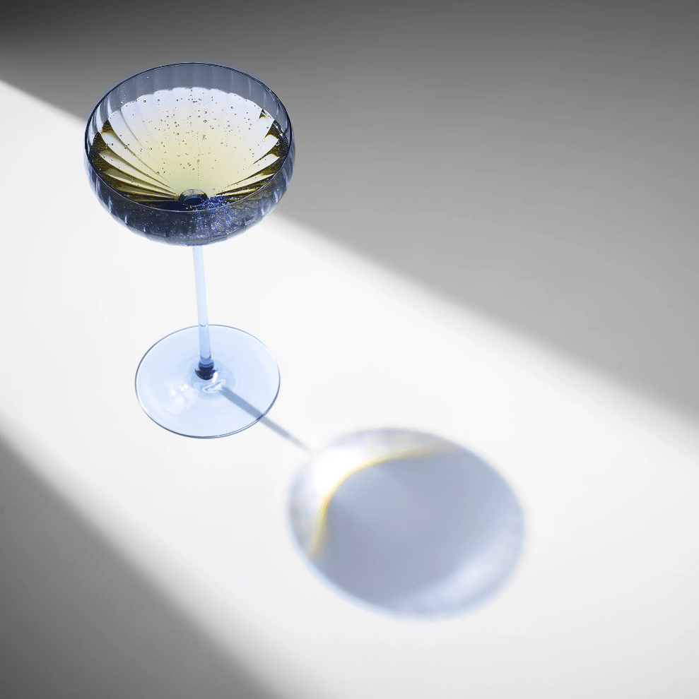 Quinn Ocean Blue Mouth-Blown Crystal Glassware – Premium Coastal Entertaining