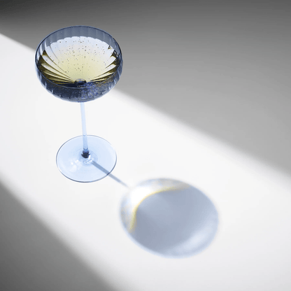 Quinn Ocean Blue Mouth-Blown Crystal Glassware – Premium Coastal Entertaining