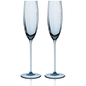 Quinn Ocean Blue Mouth-Blown Crystal Glassware – Premium Coastal Entertaining