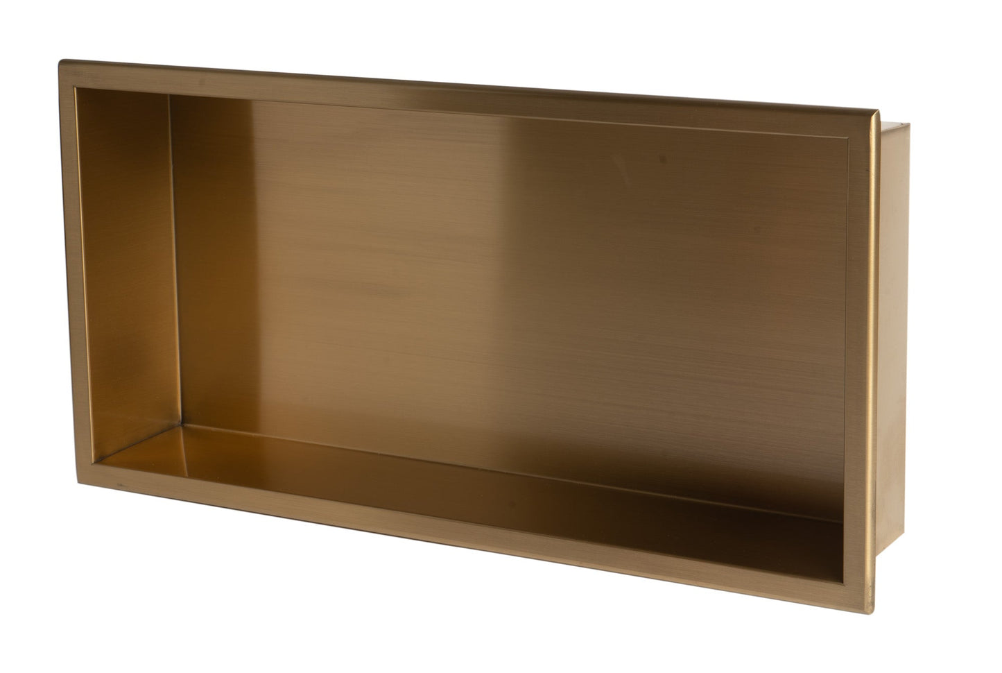 ALFI brand ABNP2412 24" x 12" Stainless Steel Horizontal Single Shelf Shower Niche