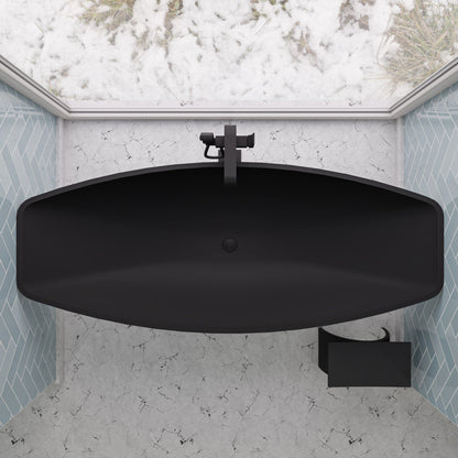ALFI brand HammockTub1 HammockTub1 79" Acrylic Suspended Wall Mounted Hammock Bathtub