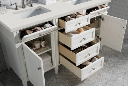 Brittany 60" Double Vanity in Bright White