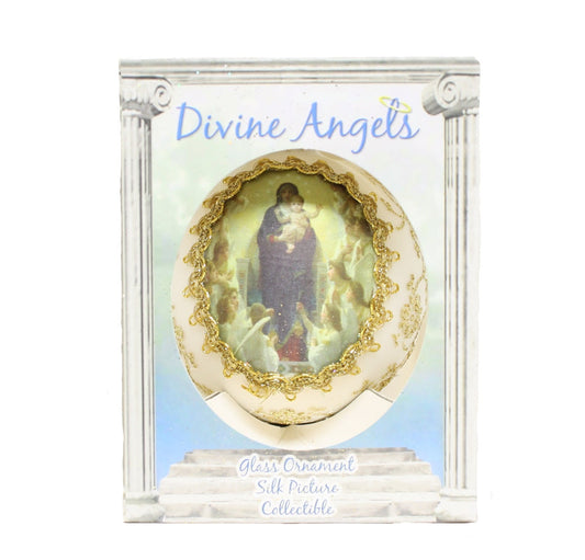 Krebs Divine Angels on Silk 2025 Ornament - Angels Adore thee