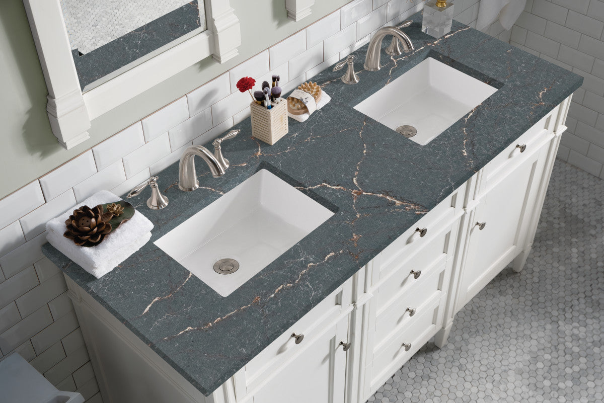 Brittany 60" Double Vanity in Bright White