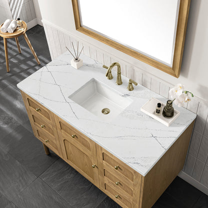 Laurent 48" Single Vanity Cabinet, Light Natural Oak
