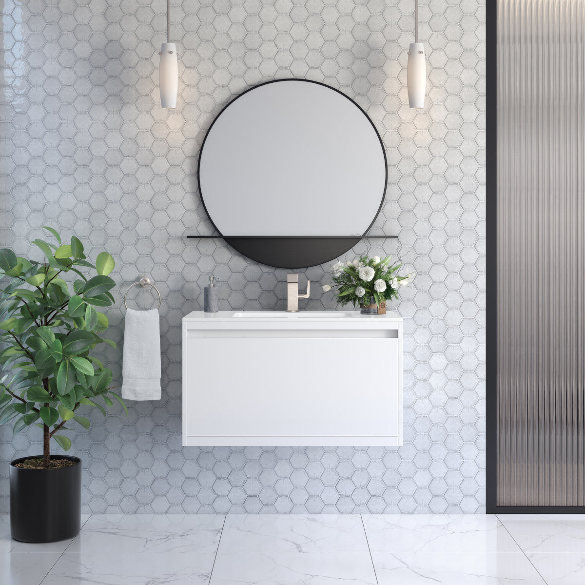 Mantova 35.4" Single Vanity Cabinet