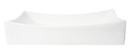 ALFI brand  ABC904 White 26" Fancy Rectangular Above Mount Ceramic Sink