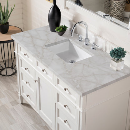 Brittany 48" Single Vanity in Bright White