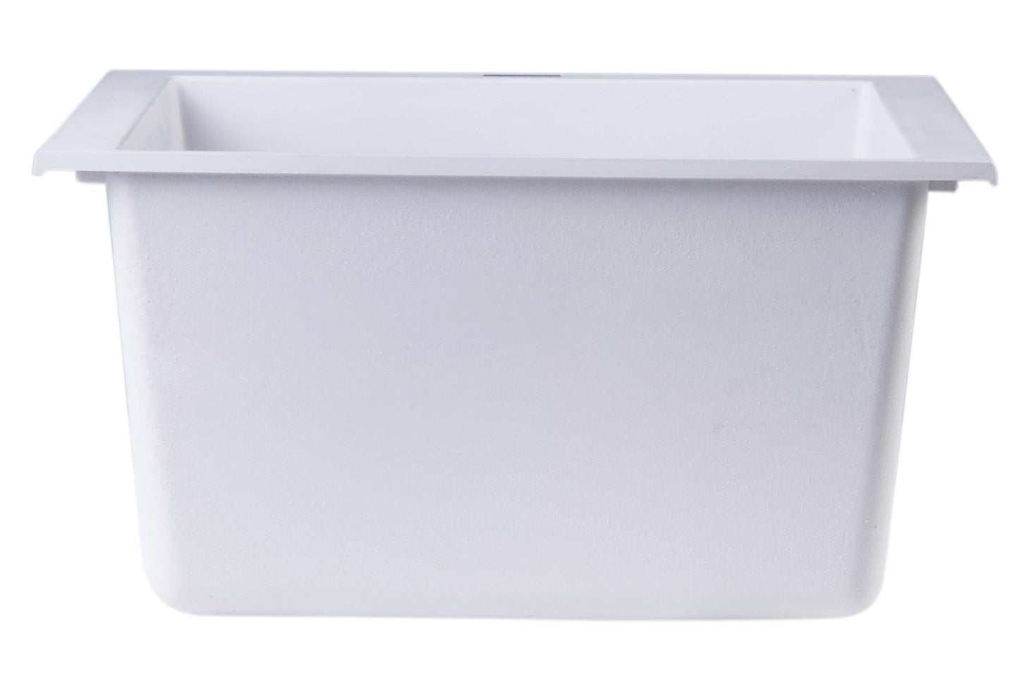 ALFI brand AB1720UM 17" Undermount Rectangular Granite Composite Kitchen Prep Sink