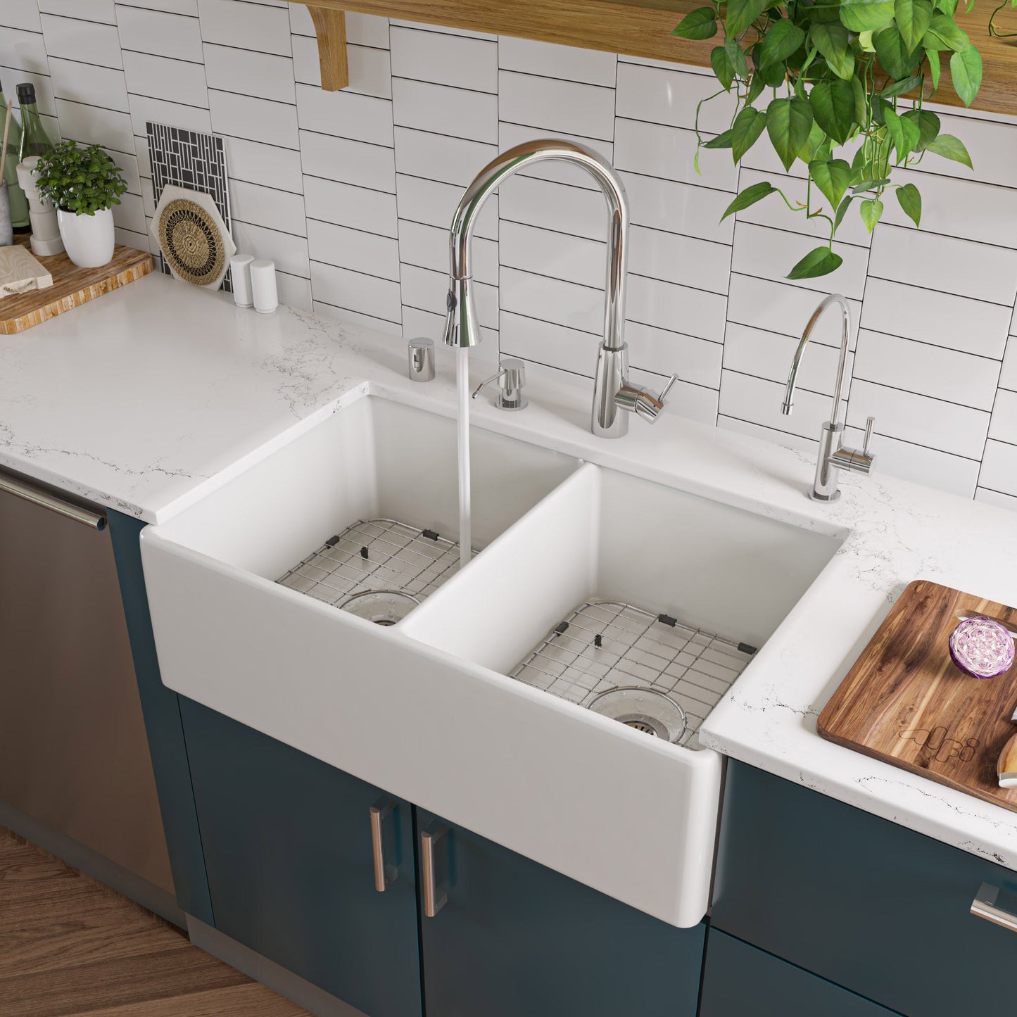 ALFI brand AB2034 Pull Down Single Hole Kitchen Faucet