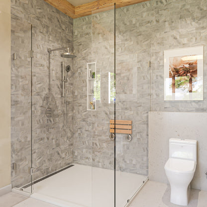 ALFI brand ABLD47C Linear Shower Drain with Groove Holes