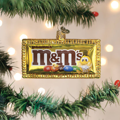 Peanut M&M's Glass Ornament