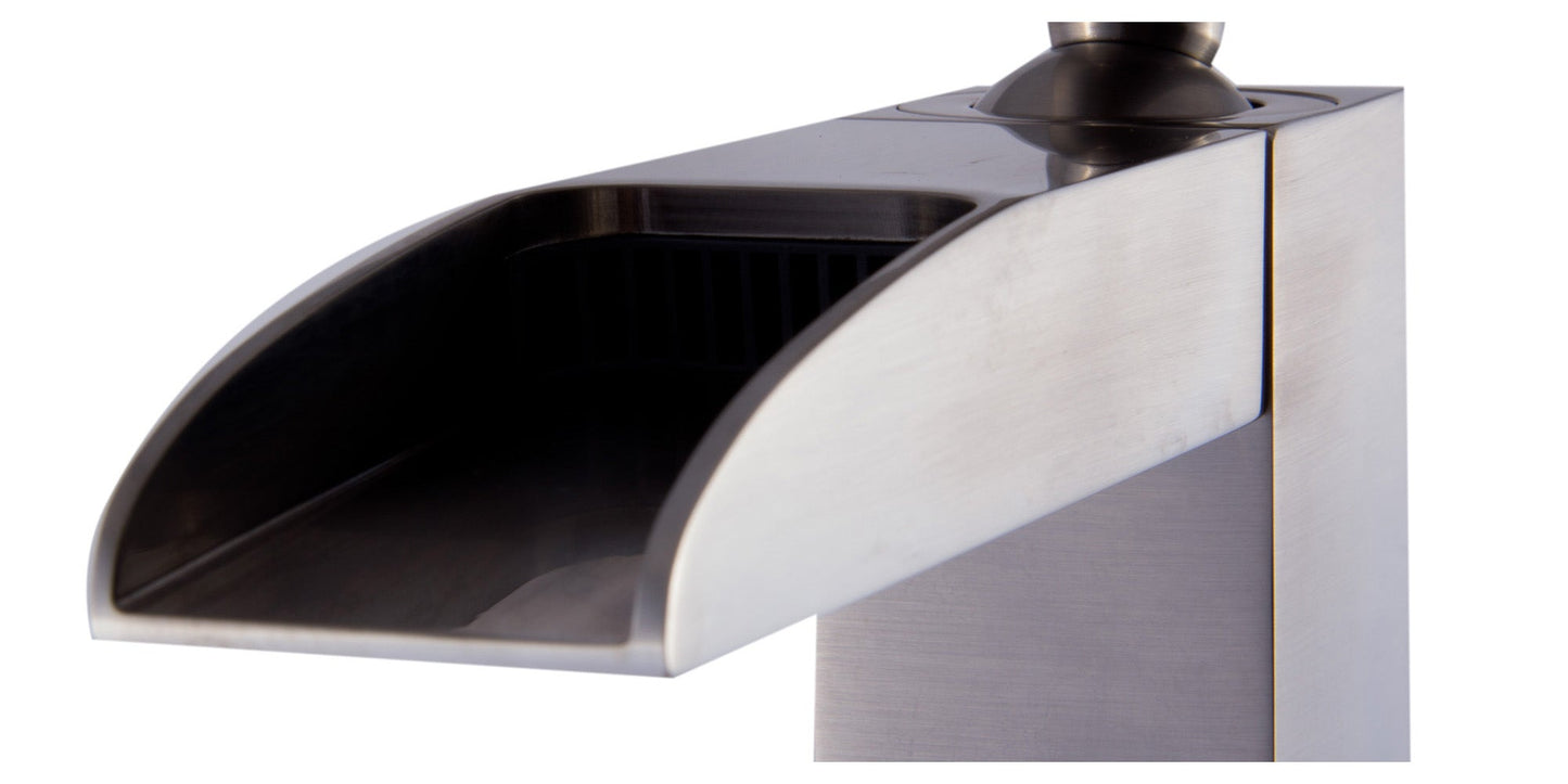 ALFI brand AB1597 Single Hole Tall Waterfall Bathroom Faucet
