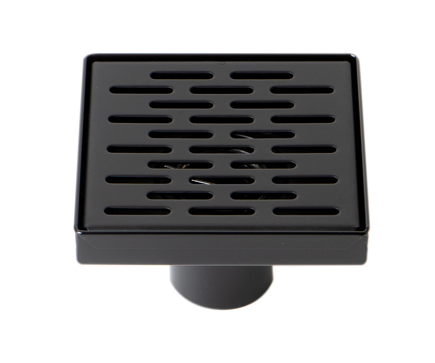 ALFI brand ABSD55C 5" x 5" Square Stainless Steel Shower Drain with Groove Holes