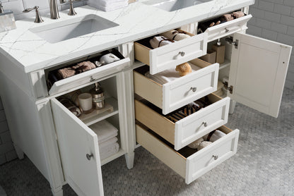 Brittany 60" Double Vanity in Bright White