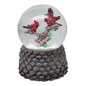 Cardinal Pair Wind-Up Musical Snowglobe