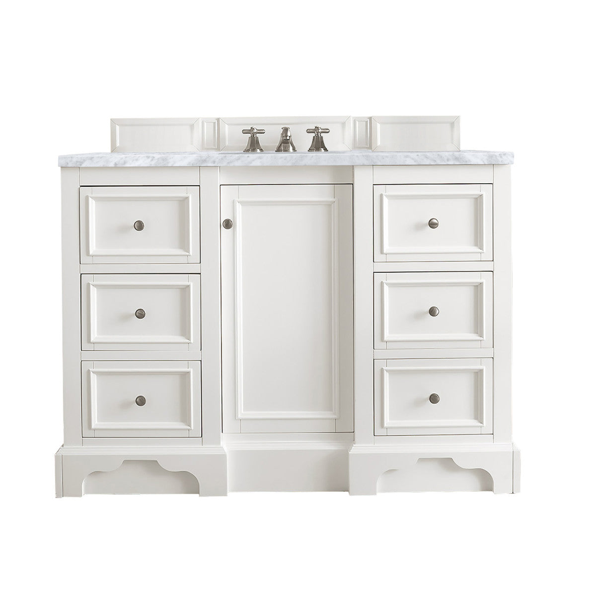 De Soto 48" Single Vanity Cabinet, Bright White