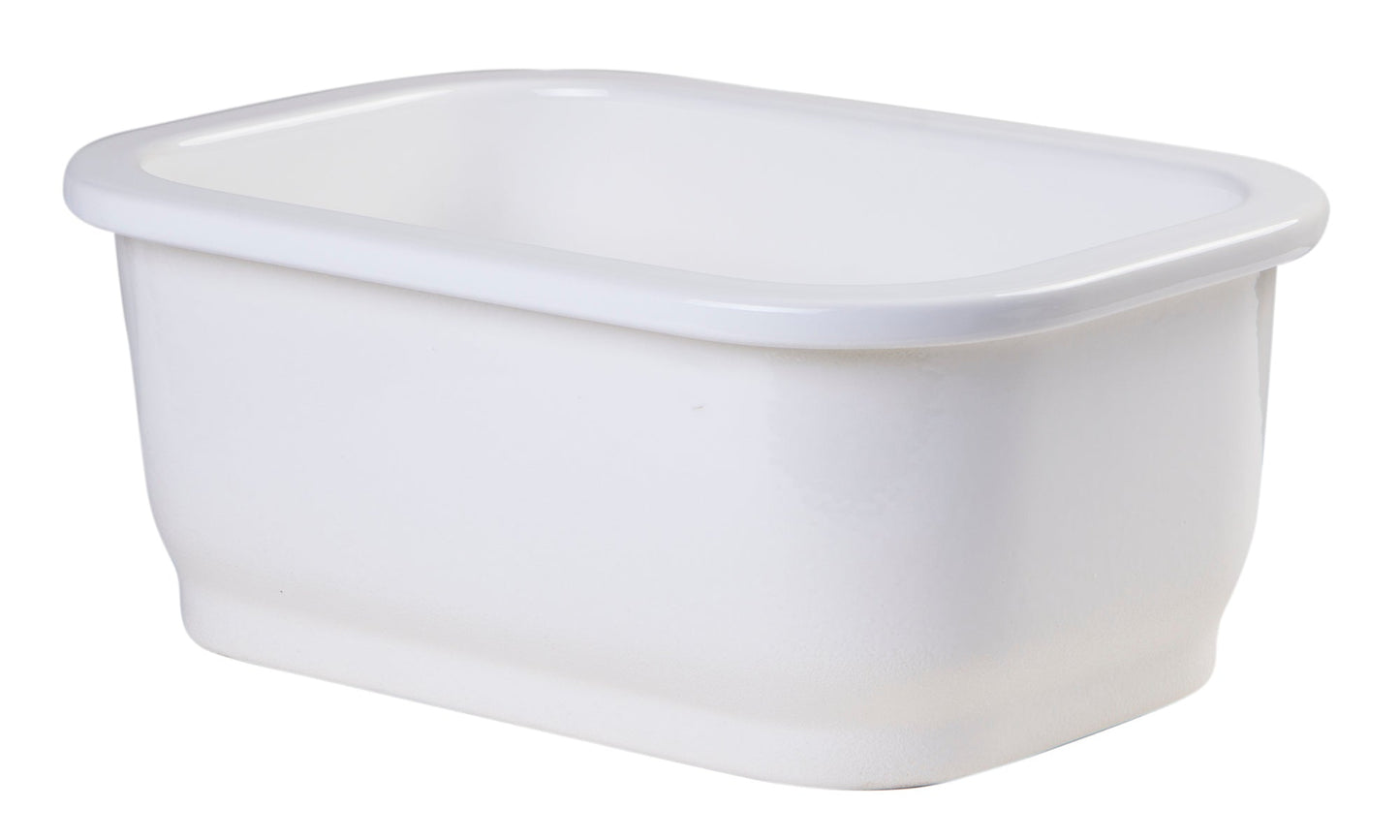 ALFI brand  AB1218 Small Rectangular Fireclay Undermount or Drop In Prep / Bar Sink