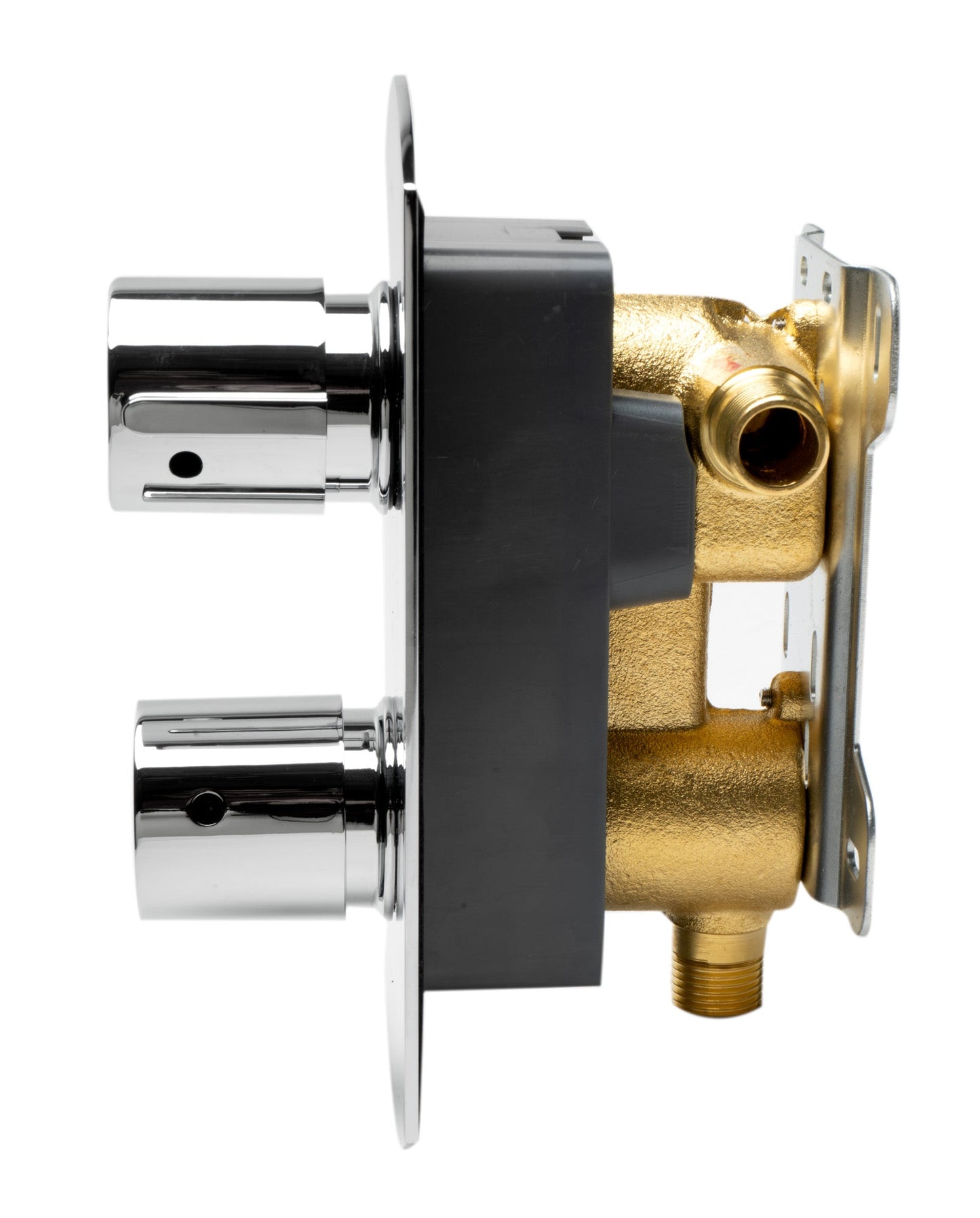ALFI brand AB3809 Round Knob 1 Way Thermostatic Shower Mixer