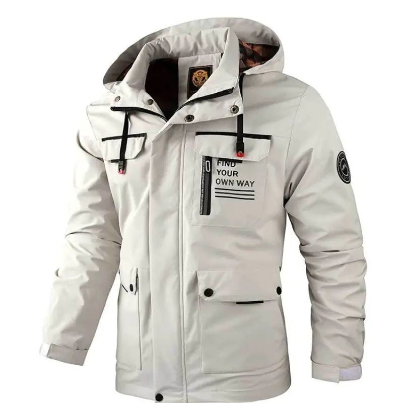 Men's Casual Waterproof Windbreaker Bomber Jacket