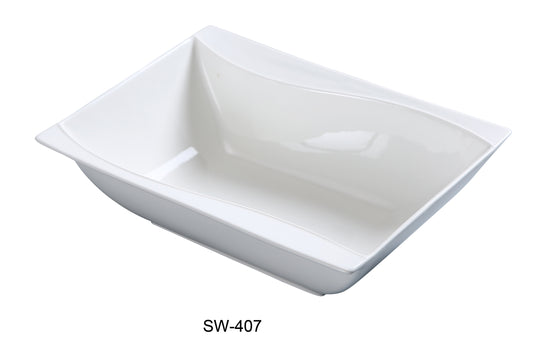 Yanco SW-407 Rectangular Bowl | Kitchen + Metal