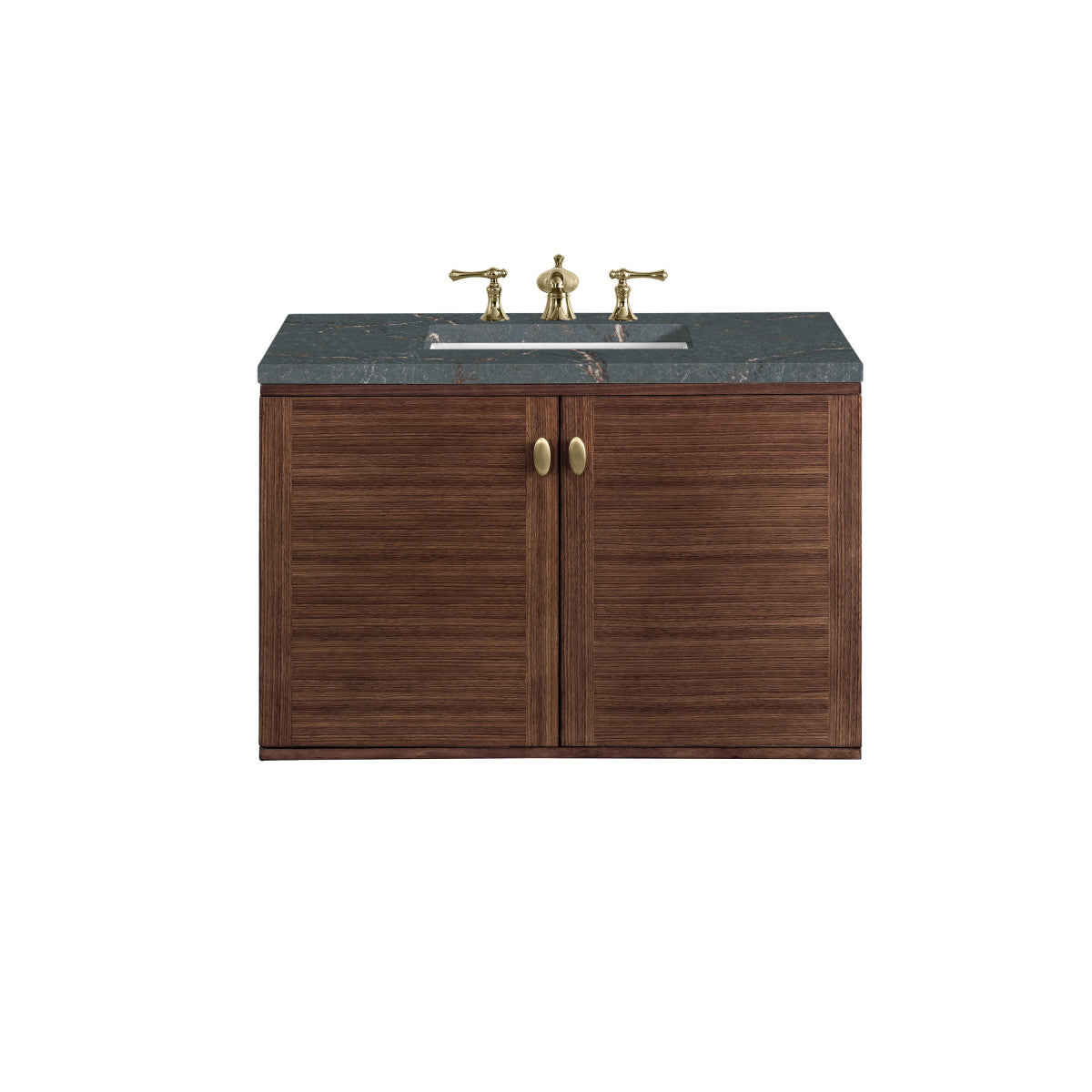 Amberly 36" Single Vanity Cabinet, Mid-Century Walnut